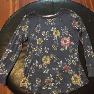Long sleeve floral shirt